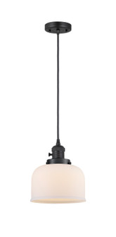 Franklin Restoration One Light Mini Pendant in Matte Black (405|201CSW-BK-G71)