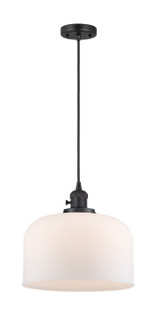 Franklin Restoration One Light Mini Pendant in Matte Black (405|201CSW-BK-G71-L)