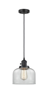 Franklin Restoration One Light Mini Pendant in Matte Black (405|201CSW-BK-G72)