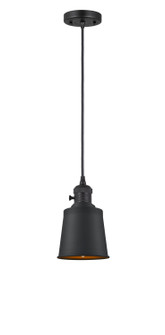 Franklin Restoration One Light Mini Pendant in Matte Black (405|201CSW-BK-M9-BK)