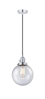 Franklin Restoration One Light Mini Pendant in Polished Chrome (405|201CSW-PC-G204-8)