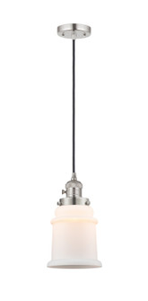 Franklin Restoration One Light Mini Pendant in Polished Nickel (405|201CSW-PN-G181)