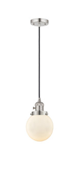 Franklin Restoration LED Mini Pendant in Polished Nickel (405|201CSW-PN-G201-6-LED)
