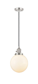 Franklin Restoration LED Mini Pendant in Polished Nickel (405|201CSW-PN-G201-8-LED)