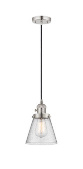 Franklin Restoration One Light Mini Pendant in Polished Nickel (405|201CSW-PN-G64)