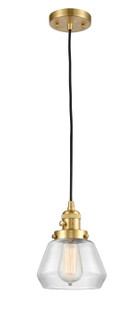 Franklin Restoration One Light Mini Pendant in Satin Gold (405|201CSW-SG-G172)