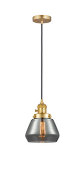 Franklin Restoration One Light Mini Pendant in Satin Gold (405|201CSW-SG-G173)