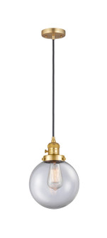 Franklin Restoration LED Mini Pendant in Satin Gold (405|201CSW-SG-G202-8-LED)