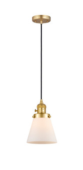 Franklin Restoration One Light Mini Pendant in Satin Gold (405|201CSW-SG-G61)