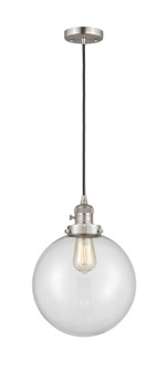 Franklin Restoration One Light Mini Pendant in Brushed Satin Nickel (405|201CSW-SN-G202-10)