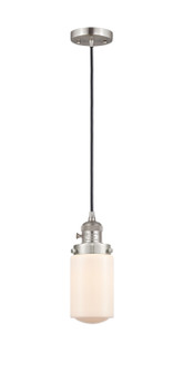Franklin Restoration One Light Mini Pendant in Brushed Satin Nickel (405|201CSW-SN-G311)