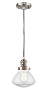 Franklin Restoration One Light Mini Pendant in Brushed Satin Nickel (405|201CSW-SN-G324)