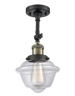 Franklin Restoration One Light Semi-Flush Mount in Black Antique Brass (405|201F-BAB-G532)