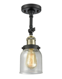 Franklin Restoration One Light Semi-Flush Mount in Black Antique Brass (405|201F-BAB-G54)