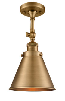 Franklin Restoration One Light Semi-Flush Mount in Brushed Brass (405|201F-BB-M13-BB)