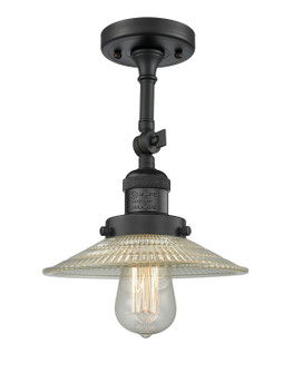 Franklin Restoration One Light Semi-Flush Mount in Matte Black (405|201F-BK-G2)