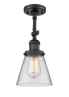 Franklin Restoration One Light Semi-Flush Mount in Matte Black (405|201F-BK-G62)