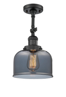 Franklin Restoration One Light Semi-Flush Mount in Matte Black (405|201F-BK-G73)