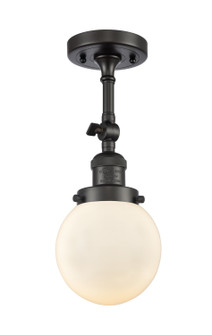 Franklin Restoration One Light Semi-Flush Mount in Oil Rubbed Bronze (405|201F-OB-G201-6)