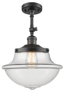 Franklin Restoration One Light Semi-Flush Mount in Oil Rubbed Bronze (405|201F-OB-G542)