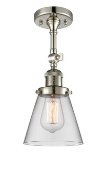 Franklin Restoration One Light Semi-Flush Mount in Polished Nickel (405|201F-PN-G62)