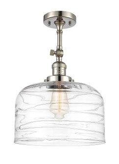 Franklin Restoration One Light Semi-Flush Mount in Polished Nickel (405|201F-PN-G713-L)