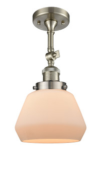 Franklin Restoration One Light Semi-Flush Mount in Brushed Satin Nickel (405|201F-SN-G171)