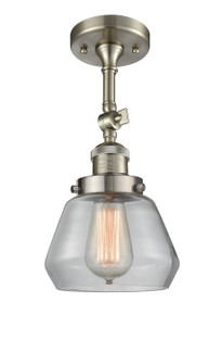 Franklin Restoration One Light Semi-Flush Mount in Brushed Satin Nickel (405|201F-SN-G172)