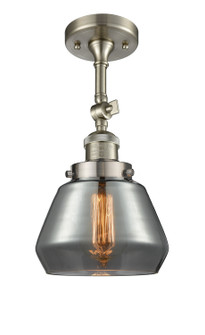 Franklin Restoration One Light Semi-Flush Mount in Brushed Satin Nickel (405|201F-SN-G173)