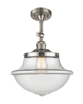 Franklin Restoration One Light Semi-Flush Mount in Brushed Satin Nickel (405|201F-SN-G542)