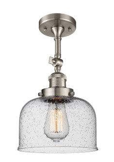 Franklin Restoration One Light Semi-Flush Mount in Brushed Satin Nickel (405|201F-SN-G74)