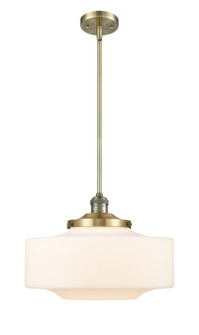 Franklin Restoration One Light Mini Pendant in Antique Brass (405|201S-AB-G691-16)