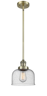 Franklin Restoration One Light Mini Pendant in Antique Brass (405|201S-AB-G74)