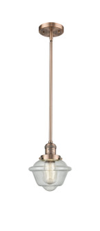Franklin Restoration One Light Mini Pendant in Antique Copper (405|201S-AC-G534) Franklin Restoration One Light Mini Pendant in Antique Copper (405|201S-AC-G534)