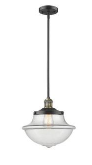 Franklin Restoration One Light Mini Pendant in Black Antique Brass (405|201S-BAB-G542)