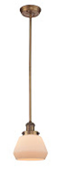 Franklin Restoration One Light Mini Pendant in Brushed Brass (405|201S-BB-G171)