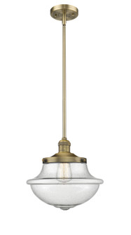 Franklin Restoration One Light Mini Pendant in Brushed Brass (405|201S-BB-G544)