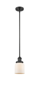 Franklin Restoration One Light Mini Pendant in Matte Black (405|201S-BK-G51)
