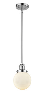 Franklin Restoration One Light Mini Pendant in Polished Chrome (405|201S-PC-G201-6)