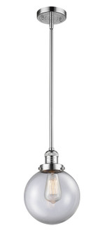 Franklin Restoration One Light Mini Pendant in Polished Chrome (405|201S-PC-G202-8)