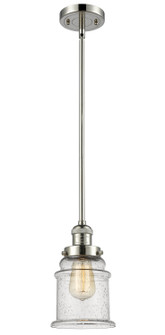 Franklin Restoration One Light Mini Pendant in Polished Nickel (405|201S-PN-G184)