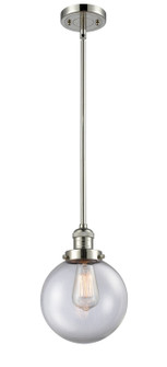 Franklin Restoration LED Mini Pendant in Polished Nickel (405|201S-PN-G202-8-LED)