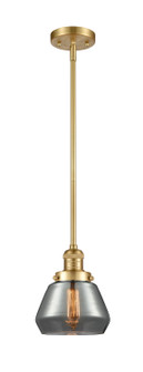 Franklin Restoration One Light Mini Pendant in Satin Gold (405|201S-SG-G173)