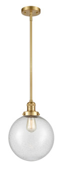 Franklin Restoration LED Mini Pendant in Satin Gold (405|201S-SG-G204-10-LED)