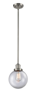 Franklin Restoration LED Mini Pendant in Brushed Satin Nickel (405|201S-SN-G202-8-LED)