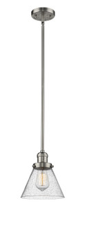 Franklin Restoration One Light Mini Pendant in Brushed Satin Nickel (405|201S-SN-G44)