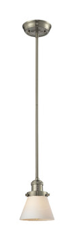 Franklin Restoration One Light Mini Pendant in Brushed Satin Nickel (405|201S-SN-G61)