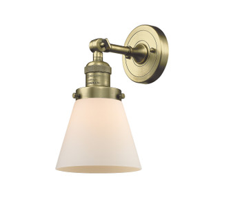 Franklin Restoration One Light Wall Sconce in Antique Brass (405|203-AB-G61)