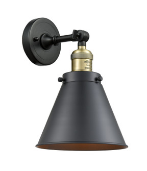 Franklin Restoration One Light Wall Sconce in Black Antique Brass (405|203-BAB-M13-BK)