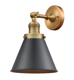 Franklin Restoration One Light Wall Sconce in Brushed Brass (405|203-BB-M13-BK)